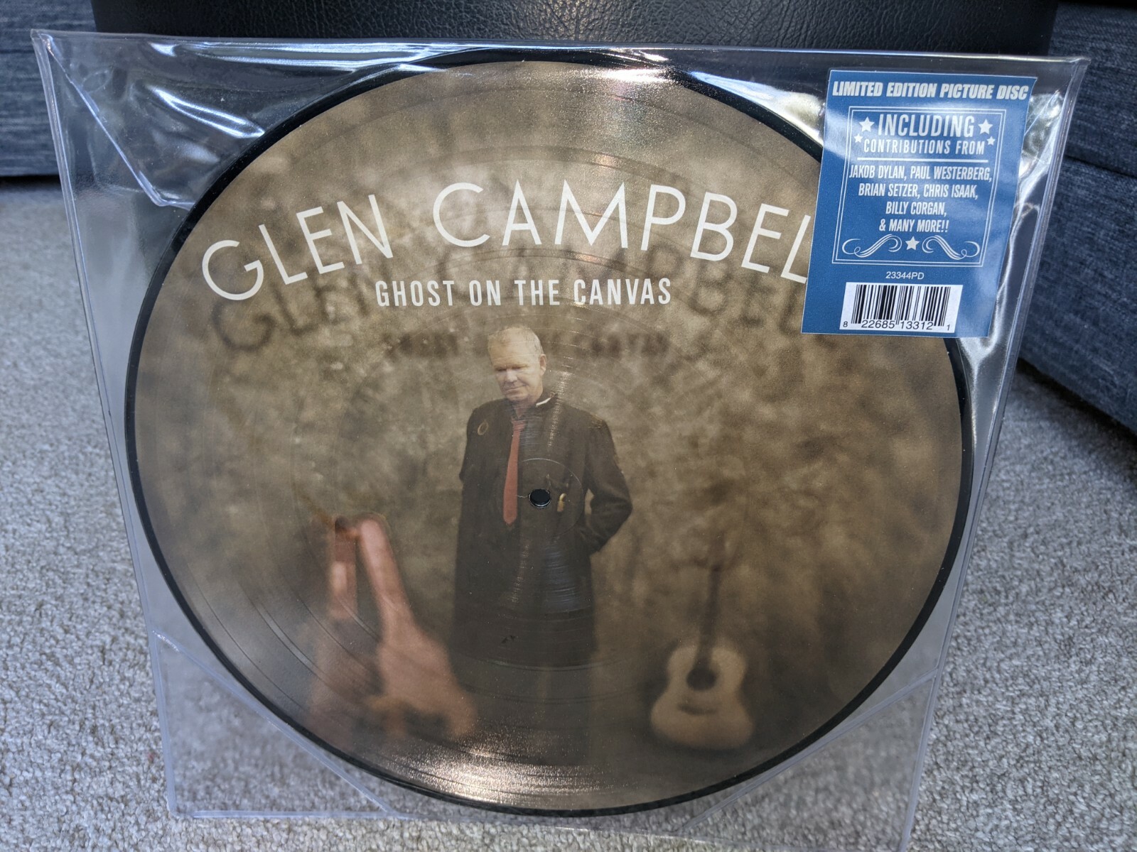 Глен Кэмпбелл - ПРИЗРАК НА ХОЛСТЕ - Виниловый диск с картинками - НОВИНКА!!
