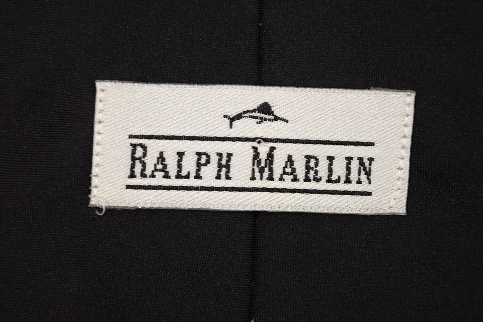 Corbata de Colección Ralph Marlin Años 90 Bond 007 Grabada Martini Vidrio Poli Corbata 57" x 3.75" Foto 4 de 4