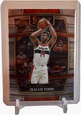 2021-22 Select Concourse Isaiah Todd RC Washington Wizards Card #65 W/Top Loader