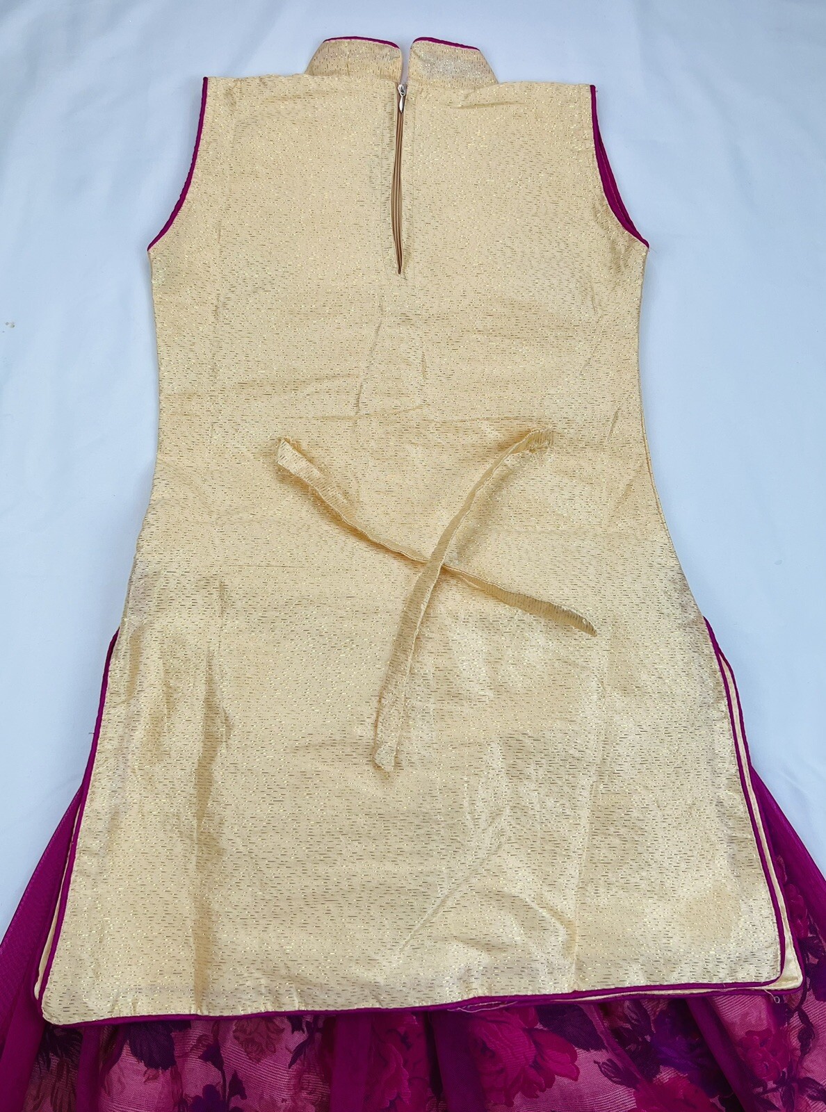 CHILDREN Indian Girl Clothing Purple Gold Beige Size… Gem