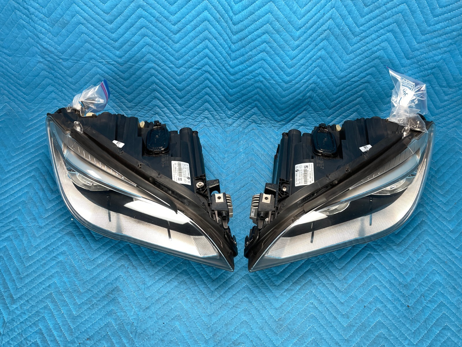 BMW 750Li 750i 7 Series Adaptive LED Headlights RH & LH Pair 2013 2014 ...