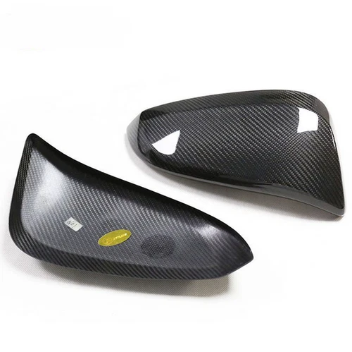 Real Carbon Fiber Car Side Mirror Cover Caps For Toyota Highlander 2015-2018 - Picture 5 of 6