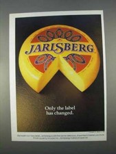 1996 Jarlsberg Cheese Ad - Only The Label Has Changed