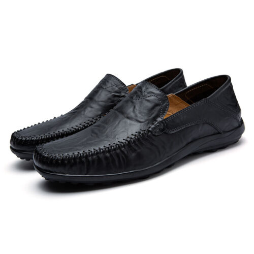 Herren Business-Lederschuhe Modisch Lässig Atmungsaktiv Walking Bequem Loafer - Bild 10 von 15