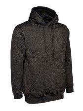 Image of Plain Hoodie Hooded Sweatshirt Premium Unisex Mens Boys Ladies Womens No Logo
