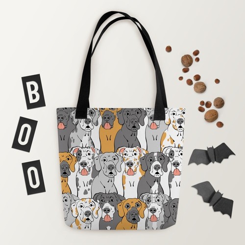 Great Dane Dog Retro Tote Shopping Library Bag Pool Tote Gift - Picture 8 of 18