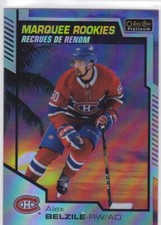 20/21 PLATINUM..ALEX BELZILE..MARQUEE ROOKIES..SUNSET..RC..# 187..CANADIENS