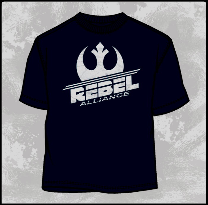 ALTRA Star Wars Rebel Alliance Logo Crackle Ink T Shirt Size SMALL NEW UNWORN