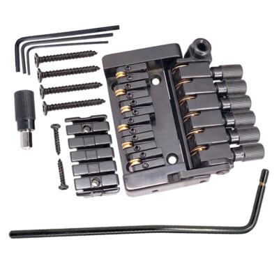 6 Saiten Tremolo Brücke Saitenhalter Kit für Headless Gitarre Musikinstrument