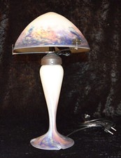 Tischlampe Lothringer Kreuz von „Charles Schneider“ für „Le Verre Français