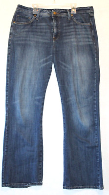 Lee Bootcut Jeans Womens Size 14 M Blue Dark Wash Denim 3569970