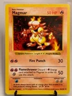 Magmar 36/102 Shadowless Base Set Vintage 1999 WOTC Pokemon Card LP 36/102