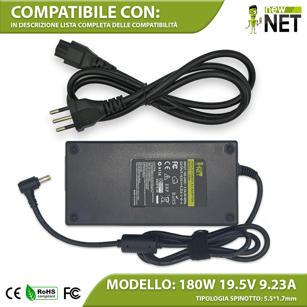 OEM Delta 19.5V 9.23A 180W For Acer Predator Helios 300 N1812 PH315-52 Adapter E - Foto 2