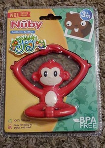 nuby monkey teether