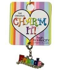 Retired FRIENDS by Charm It Bling Metal Enamel for Bracelet Pendant Pull NEW