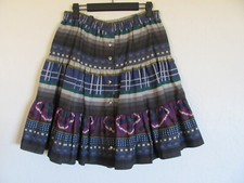 Vtg Circle T Marilyn Lenox Western Full Skirt Knee Length-Cotton-Women's M