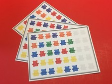  3 Bears Pattern Mats - Learning Mats - Laminated - Pre school Kindergarten
