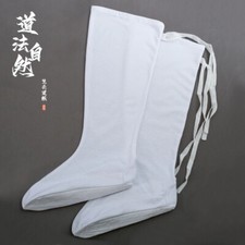 Buddhist Shaolin monk Kung Fu white cotton socks Tai Chi Wudang Taoist socks