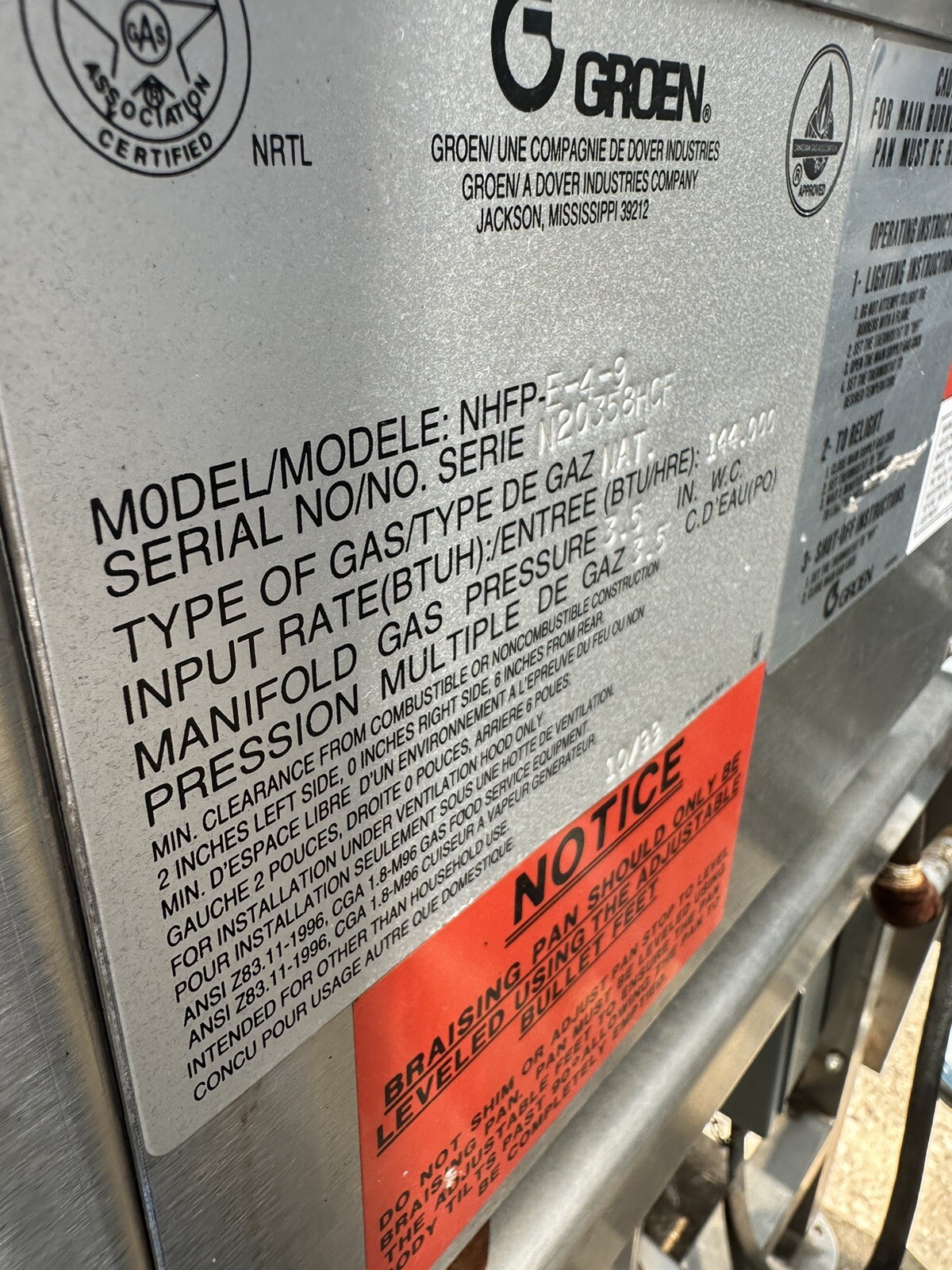 Groen Tilt Skillet NHFP/E49 eBay