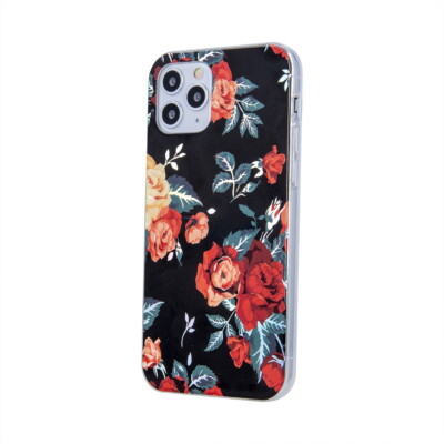 FÜR MOTOROLA MOTO E7i POWER - Back Case BLUMEN Schutz Tasche Hülle Muster 1 