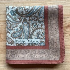 HANDKERCHIEF VINTAGE ART PAISLEY BANDANA MEN'S POCKET SQUARE COTTON 18" B0307