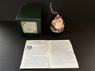 American Roman 1993 Santa Through the Decades Roly Poly 1850 Santa Ornament