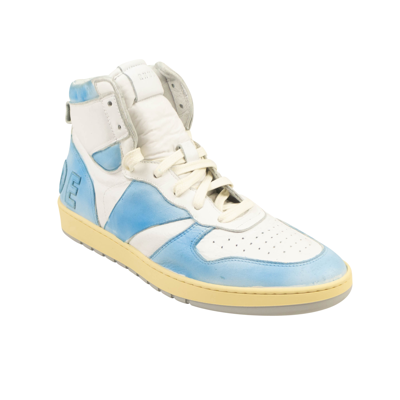 NWT RHUDE RHECESS LACE UP WHITE HI-TOP SNEAKERS SIZE 10 $595