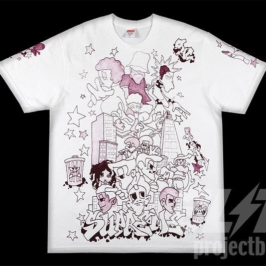 TEE SHIRT BLANC FW23 SUPREME DOWNTOWN TAILLE XXL 2023