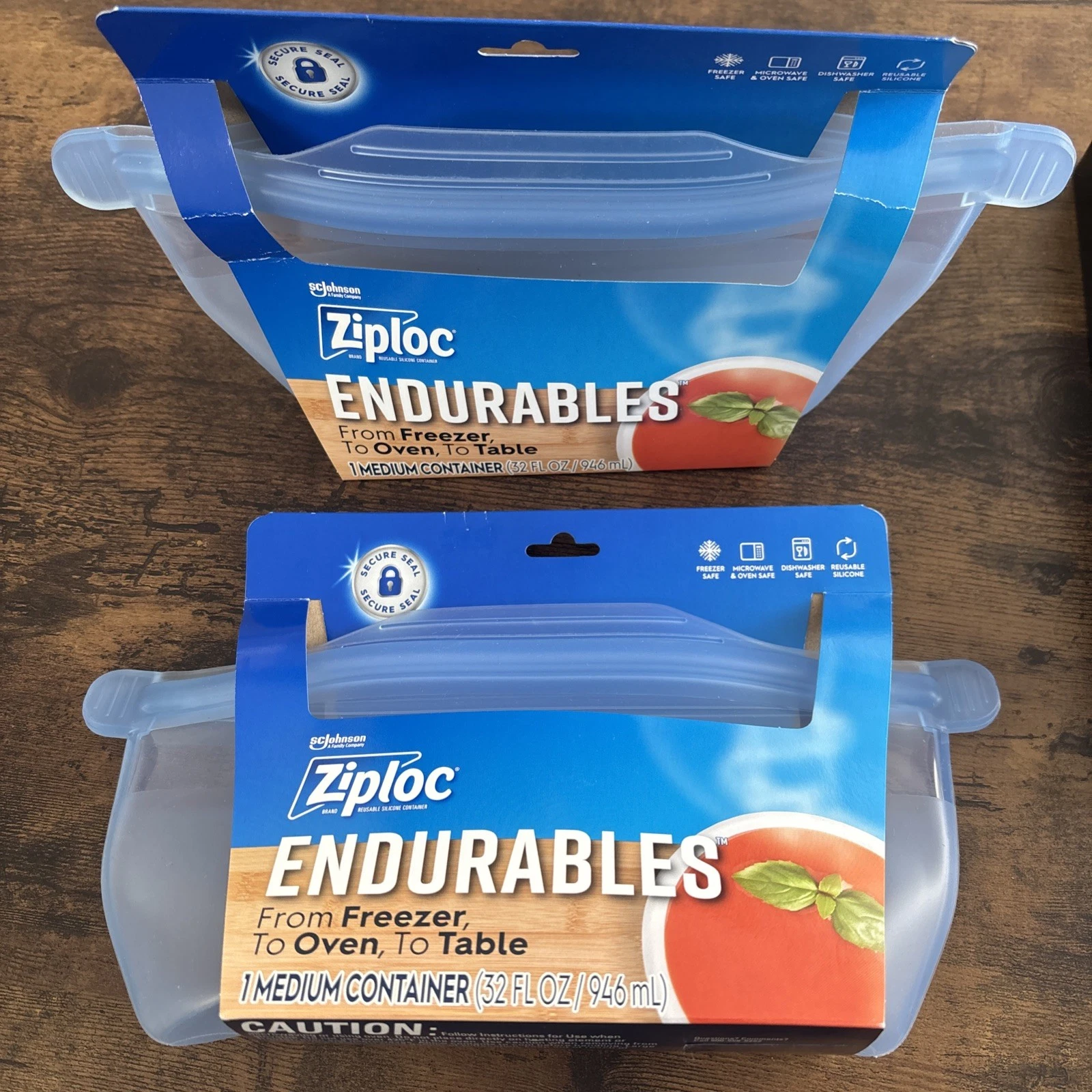 NEW Lot 2 Ziploc Endurables Medium 32oz Pouch Silicone Bag Food Storage Stasher
Opens in a new windo