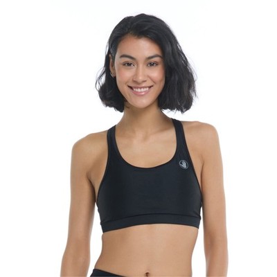 Women's Standard Equalizer Medium Support Bikini Top, Black