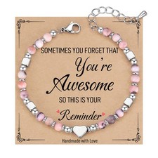 Gifts for Women Mom Wife Unique Dainty Beaded Friendship Bracelets Best Friend B