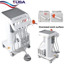 Portable Dental Mobile Delivery Unit with Air Compressor Curing Light Scaler