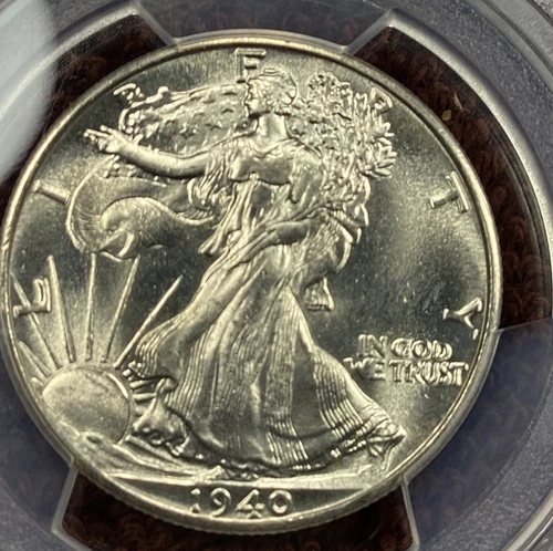 1940 50c Walk. Liberty Half Dollar PCGS MS66. Great Cartwheel Luster. Free Ship.