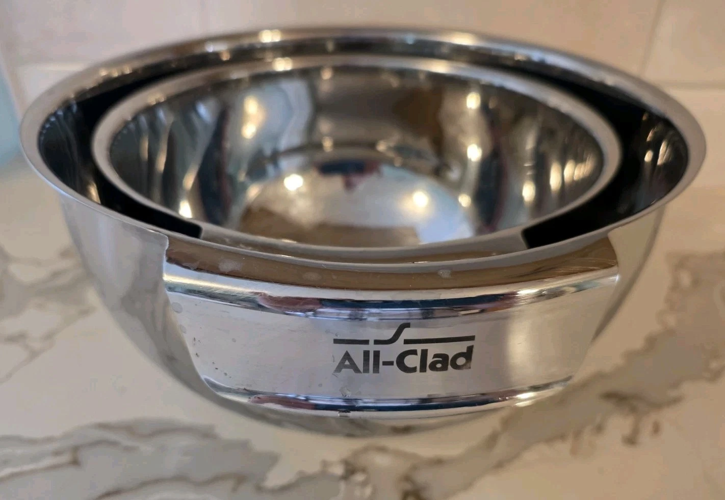 Set Of 2 All -Clad Stainless Steel Mixing/Whipping Bowls 10" & 8.5"
Opens in a new window or tab