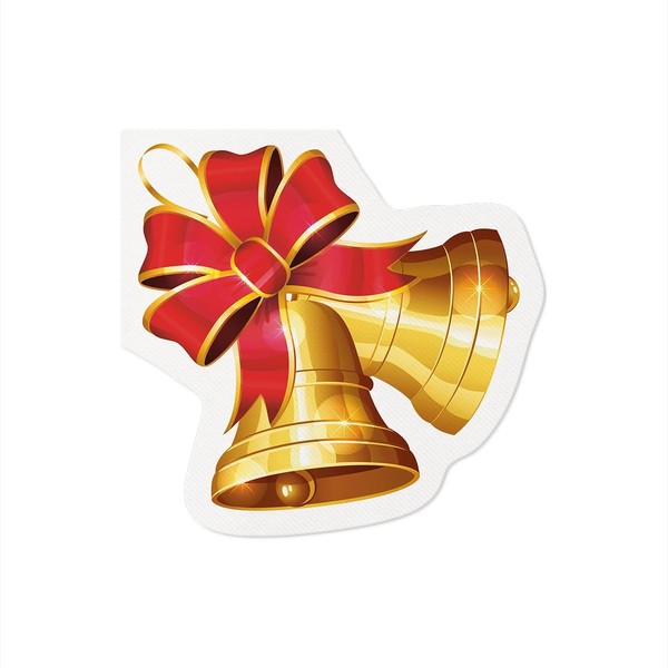 Airlaid Servietten Weihnachten 10 StüCk, StoffäHnlich, Weihnachtsglocke, Paw-image