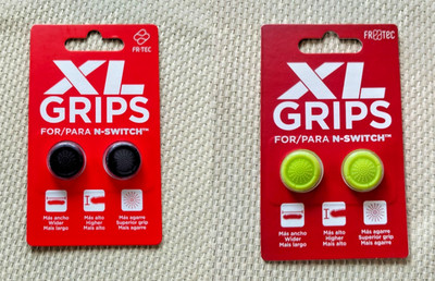 FR-TEC XL Grips Nintendo Switch Neon Grün Thumb Caps Stick NEU OVP Joy-Con