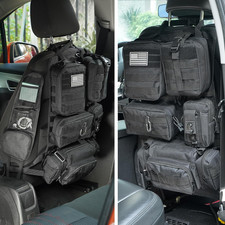 Tactical Car Seat Back Organizer,Tactical Molle Seat Back Organizer with 6 Detac