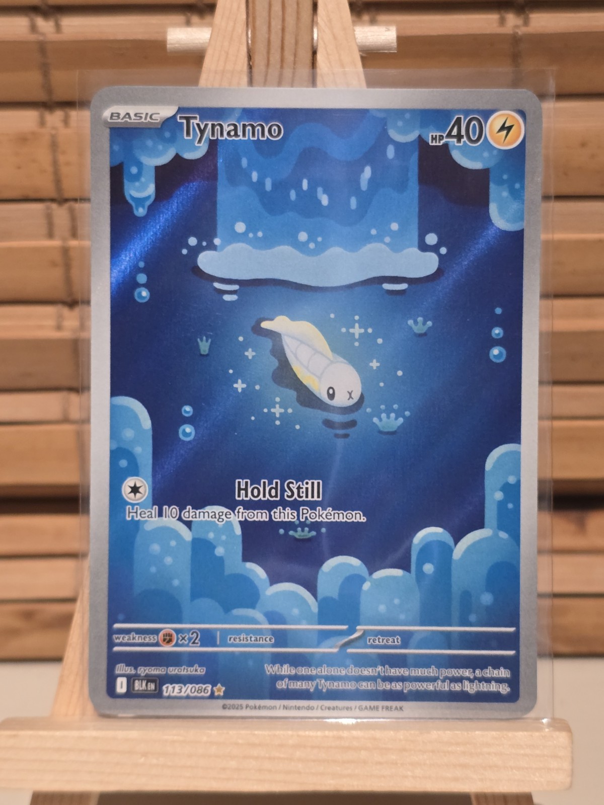 Tynamo 113/086 Illustration Rare 2025 Pokemon Sv: Black Bolt Holo NM/M