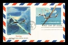 DR JIM STAMPS US FIRST DAY CARD SOARING AIRPLANES 28C AIR MAIL FLEETWOOD