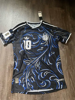 Argentina away jersey #10 Messi player version with world cup
