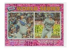 2026 Topps Heritage Tyler Glasnow / Will Smith WS Highlights Chrome Pink Speckle