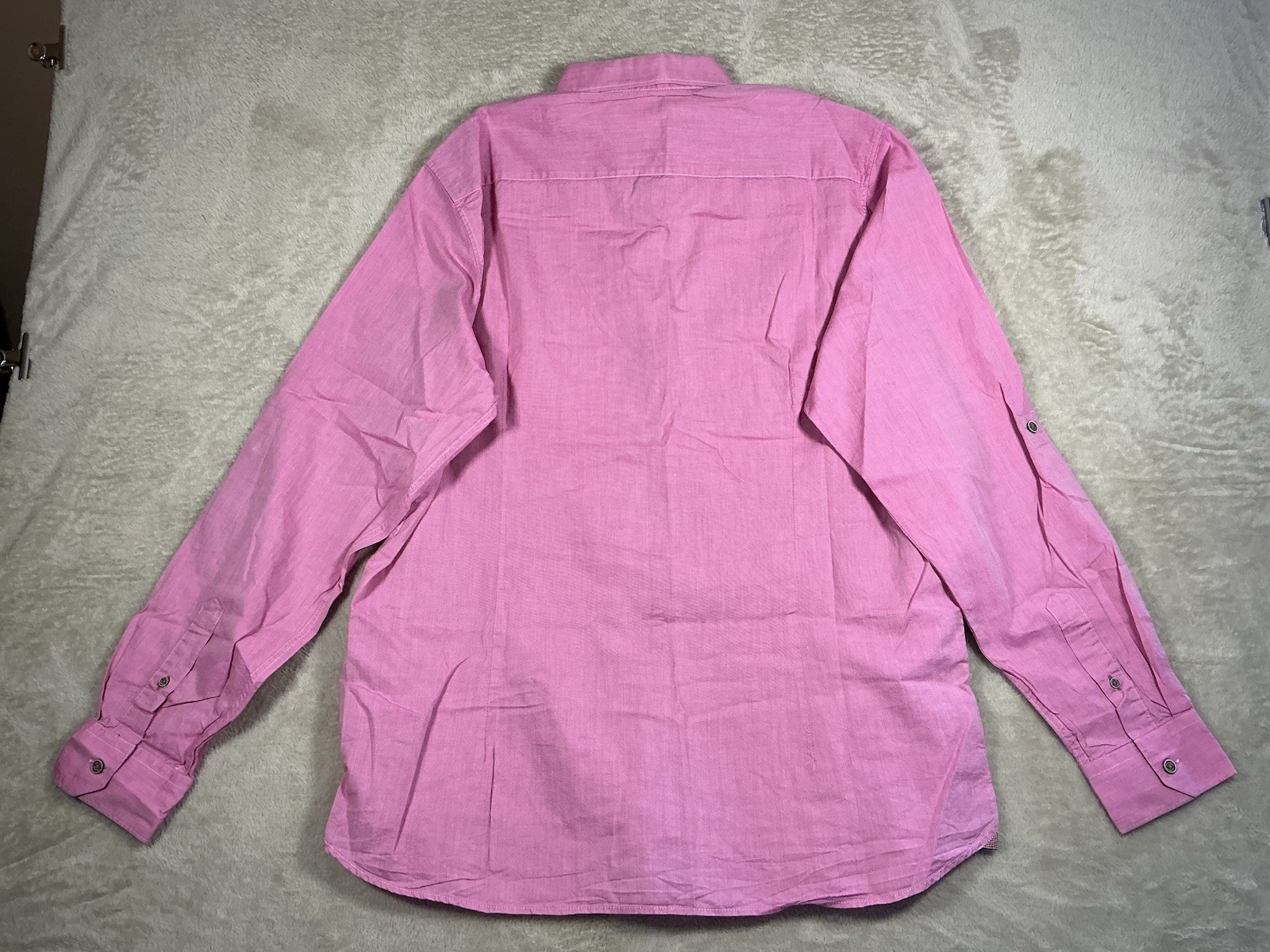 Mens Ted Baker Long Sleeved Shirt Pink Size 5 image 2