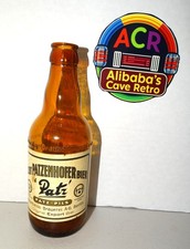 Rare Vintage Schulrheiss Patz Aecht Patzenhofer Bier 7 1/2" Tall Brown Amber