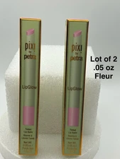 2x Pixi by Petra~LipGlow Tinted Lip Balm in Fleur (Pink) ~0.05oz~FULL SIZE~NIB