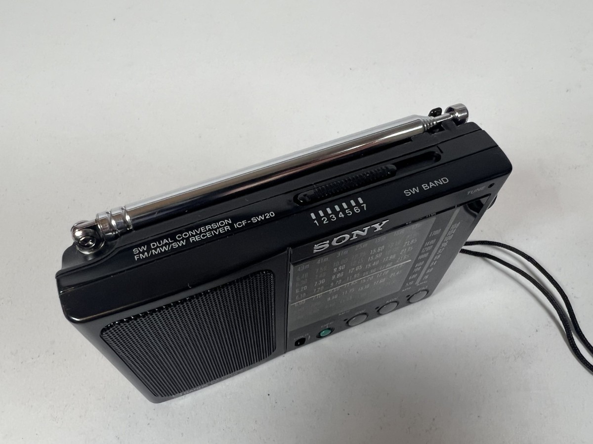 SONY ICF-SW20 Shortwave Radios Black Good for sale online | eBay
