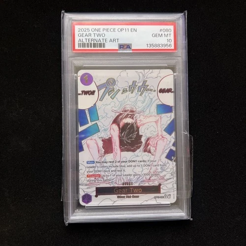Gear Two Event Manga Alt Art PSA 10 - One Piece OP11-080 English