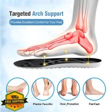 2 Pairs Cloud Comfort Insoles U-Shape Memory Foam Trim to Fit