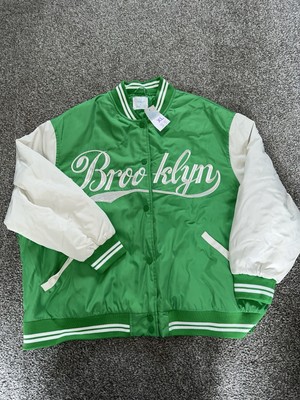 Primark Bomberjacke Damen Größe XL (18-20) Grün ''Brooklyn'' Neu mit Etikett (G36)