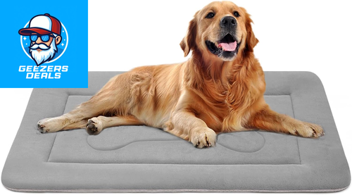 Large Dog Bed Soft Dog Crate Pad Mat 42 in Non-Slip Bottom Washable Dog Sleeping