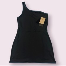 Nike One Dri-Fit Sports Dress Built In Shorts Womens Medium Black HJ2276-010